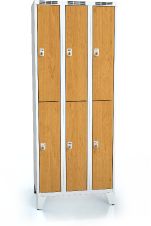 Divided cloakroom locker ALDERA with feet 1920 x 750 x 500